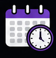 Calendar and clock